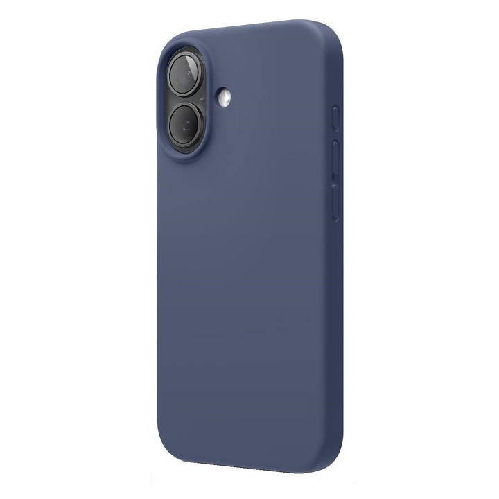 Husa protectie compatibila cu iPhone 17, ultra slim, silicon Bleumarin, interior din microfibra, PlanetPhone