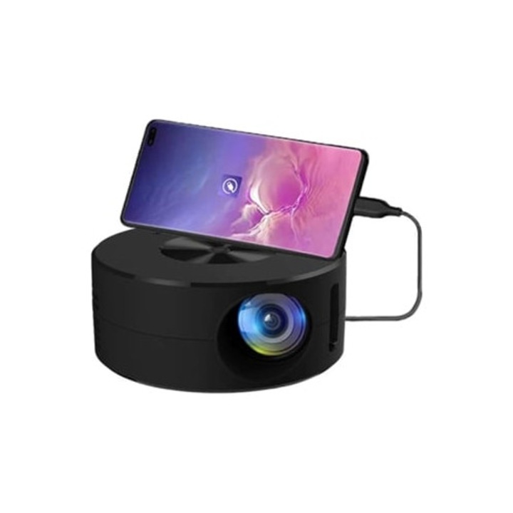 Videoproiector portabil Aquaforge Mini, compact, wireless, calitate HD