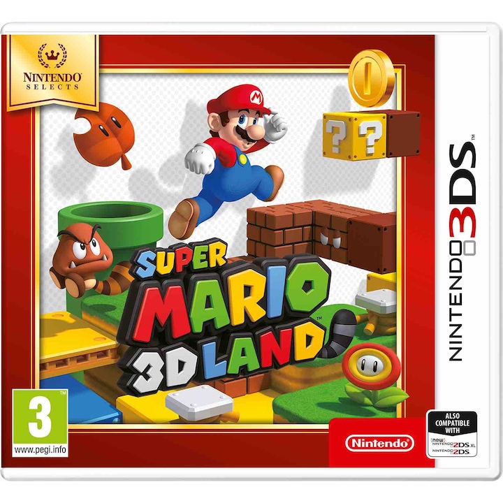 Joc Super Mario 3D Land (Selects) pentru Nintendo 3DS