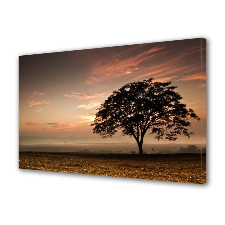 Tablou Canvas Luminos in intuneric VarioView LED Peisaj Coroana de copac, 30 x 45 cm