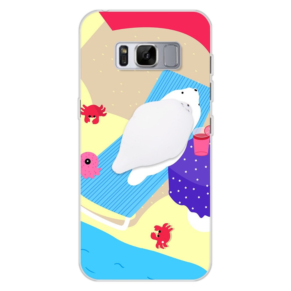 Husa telefon Samsung S8 ofera protectie Silicon Ultrasubtire Anti Stres - Bear