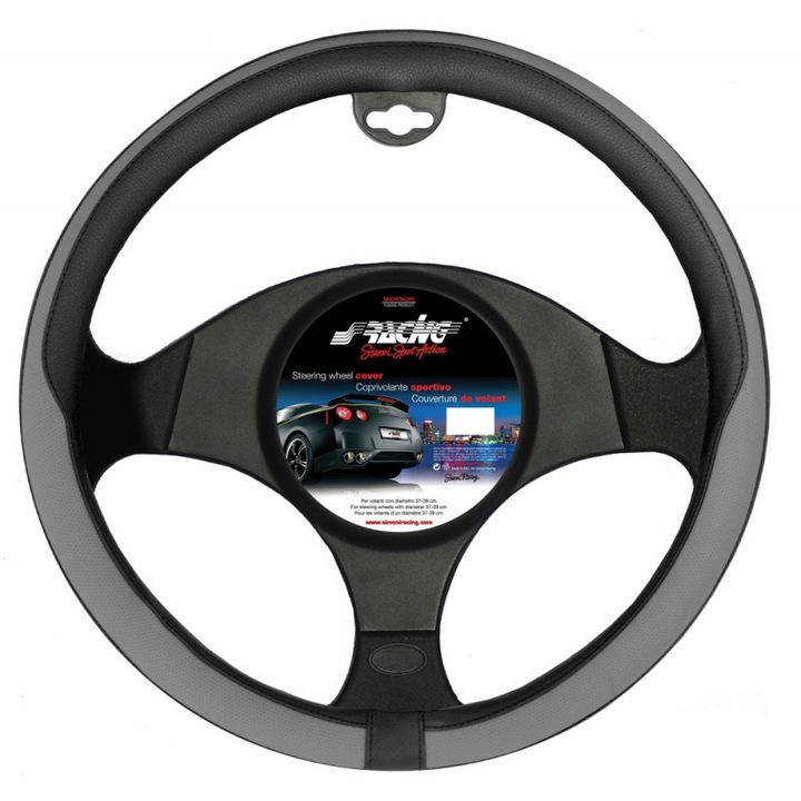 Husa volan universala, marca Simoni Racing, model Tidy grey