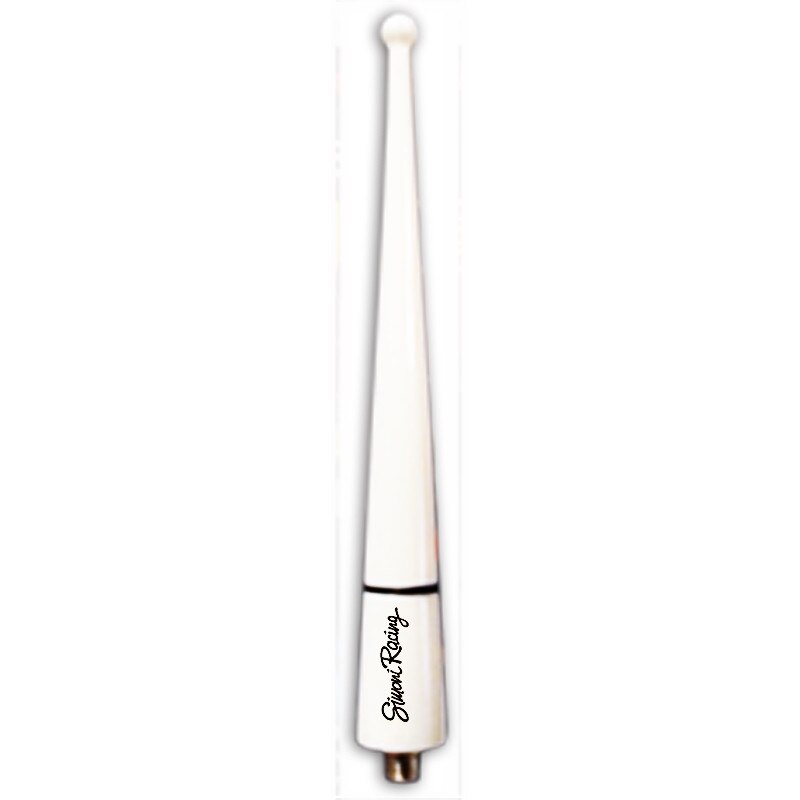 Antena universala White, marca Simoni Racing. Lungime 9 cm