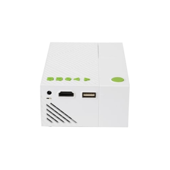 Мини преносим видеопроектор 1080p, поддръжка за домашно кино, многофункционален интерфейс, Aquaforge