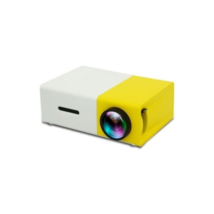 Videoproiector Yg300 1080p, portabil, USB, HDMI, AV, SD, dimensiuni mici