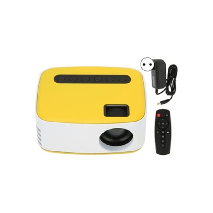 Videoproiector Mini Led 1080p, Wifi, Portabil, Cu Difuzor Integrat, 100x240V