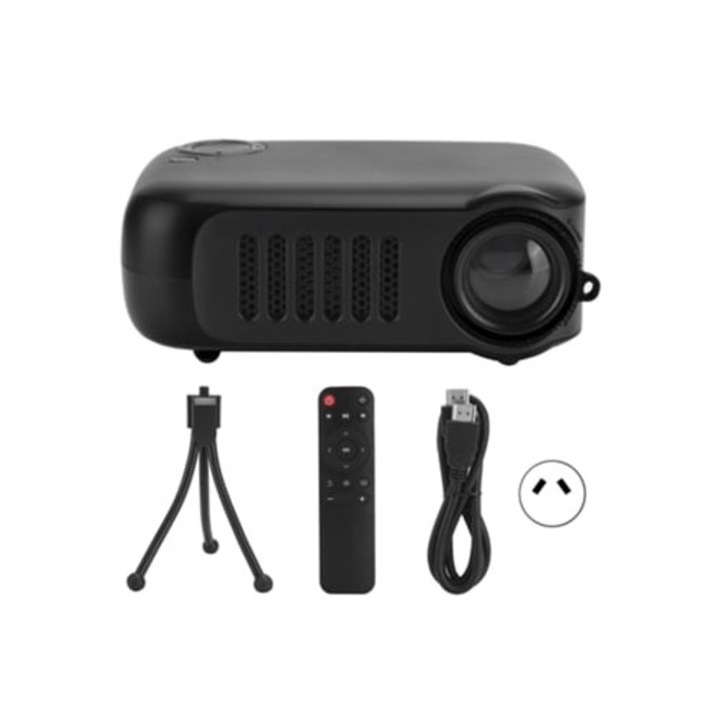 Videoproiector mini portabil 2 inch, 320x240, negru