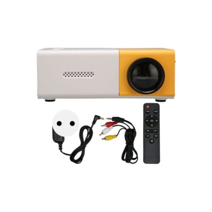 Videoproiector Mini Smart HD 1080p, portabil, interfata multimedia, 100-240V, Aquaforge