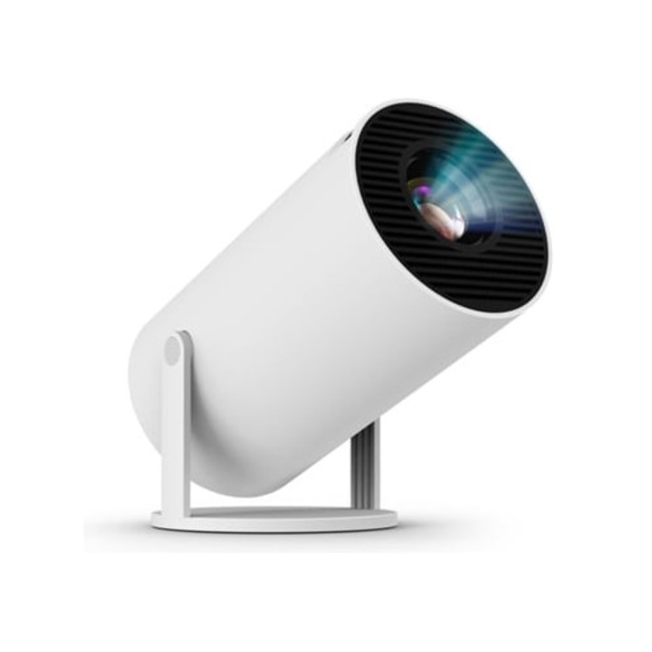 Videoproiector 4K, Android 11, rezolutie dubla 1280x720p, portabil, pentru exterior, Aquaforge