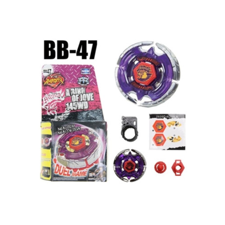 Set Toupie Burst Beyblade Super Giraffe Metal Fusion, 4D, mo