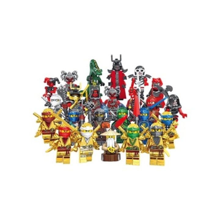 Építőkészlet 11401 Arany Ninja, 24 darab, többszínű