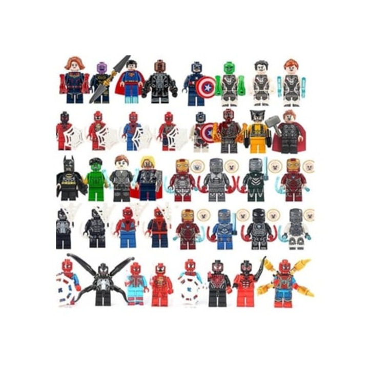 Set 40 Figurine Avengers Minifigures, Blocuri de Constructie, Multicolor, pentru Copii