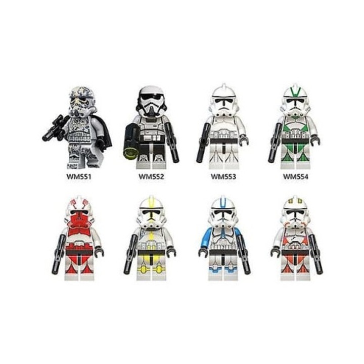 Фигурка Star Wars, Storm Clone Trooper, комплект сглобяеми блокчета