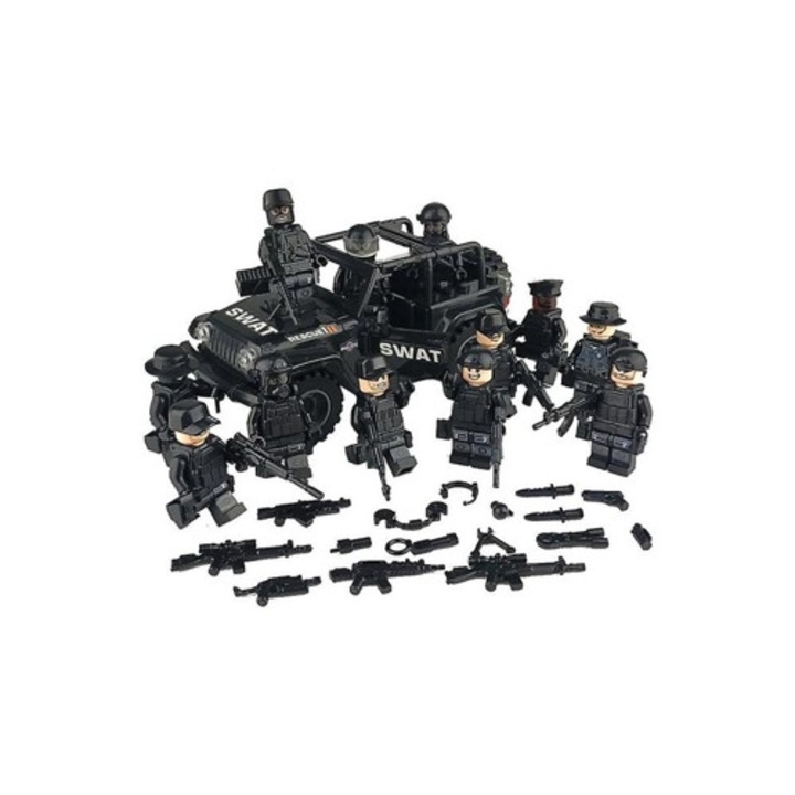 Set de constructie Moc Soldati Forte Speciale Militare cu arme
