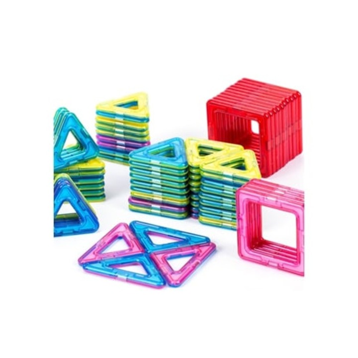 Set de constructie 40 piese, blocuri magnetice Aquaforge, multicolor