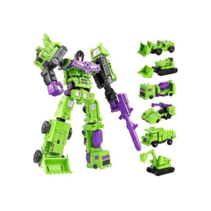 Set de jucarii de constructie Aquaforge Transformed Constructicon Devastator 6-in-1