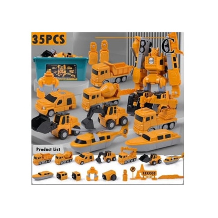 Set de constructie masini magnetice Wellngs Aquaforge