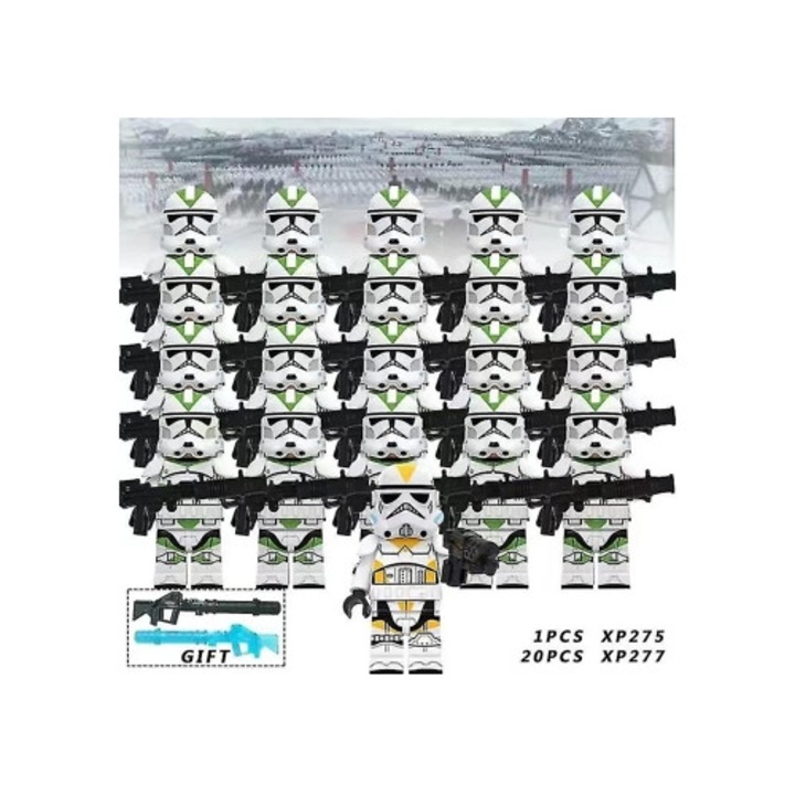 Комплект фигурки 21 броя Star Wars Clone Troopers за деца