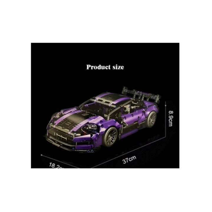 Set de constructie masina de curse, 1266 piese, Aquaforge