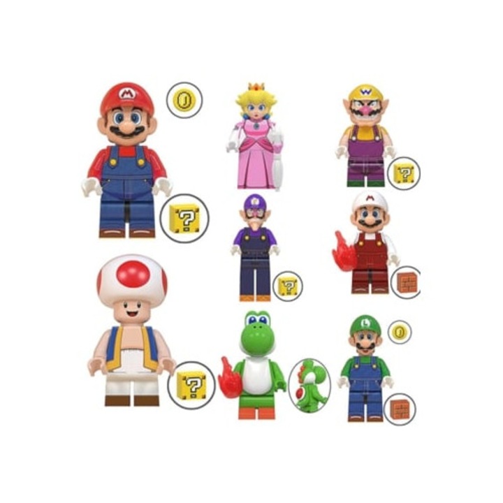 Set de constructie Super Mario Aquaforge Minifigurine 8-Pack