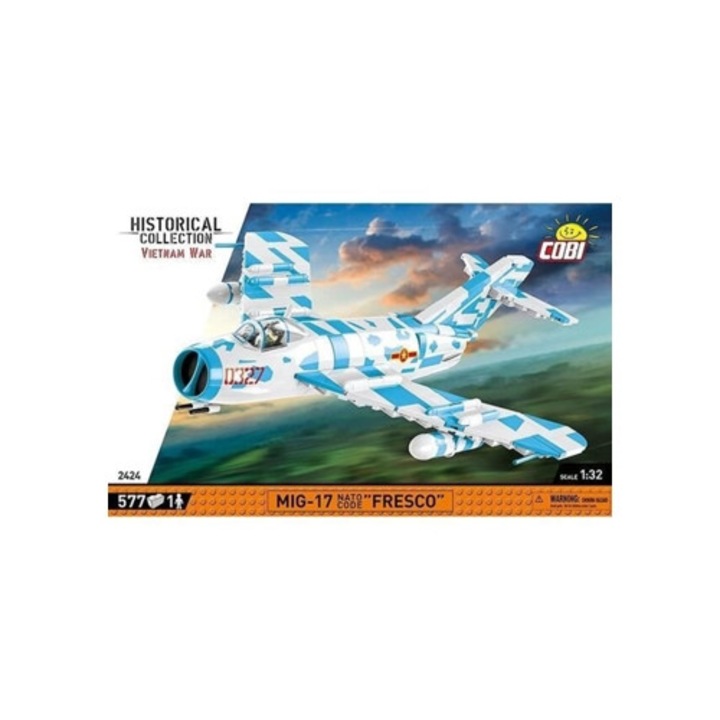 Конструктор Cobi Mig 17 Nato Code, 575 части, пластмаса, сглобяване, многоцветен