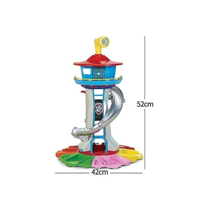 Mancsa őrjárat nagy torony fénnyel és hanggal, interaktív játék gyerekeknek, szett, 1 Aquaforge