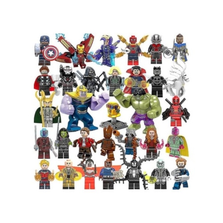 32 db-os Mini Marvel Bosszúállók szuperhős figura készlet gyermekeknek