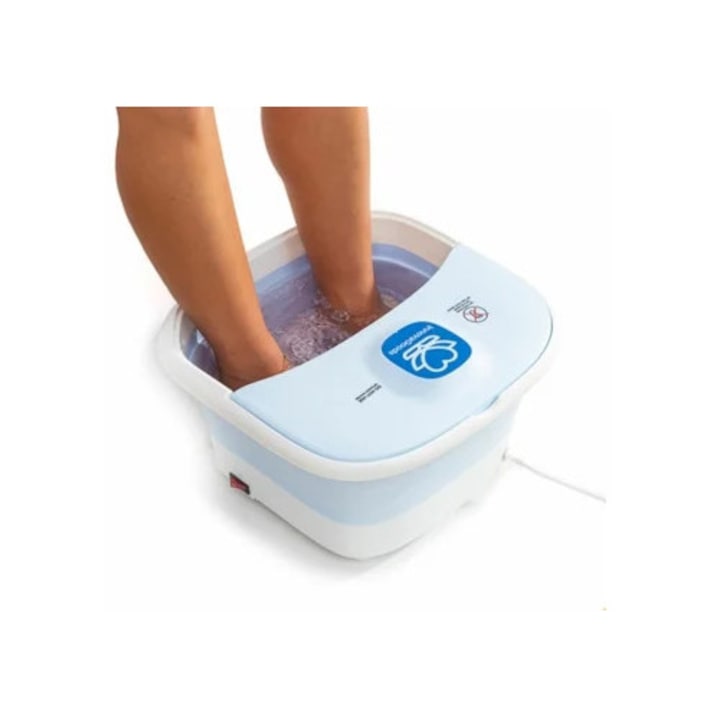 Cadita spa pliabil pentru picioare INNOVAGOODS cu role și hidromasaj, 30x45cm