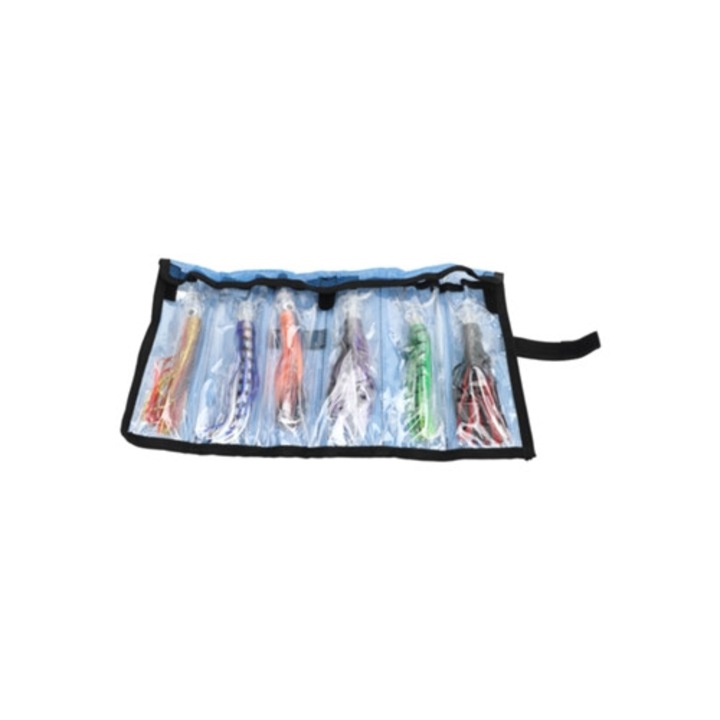 Momeli artificiale 25cm pentru pescuit in apa sarata, set cu carlige pentru trolling si aruncare