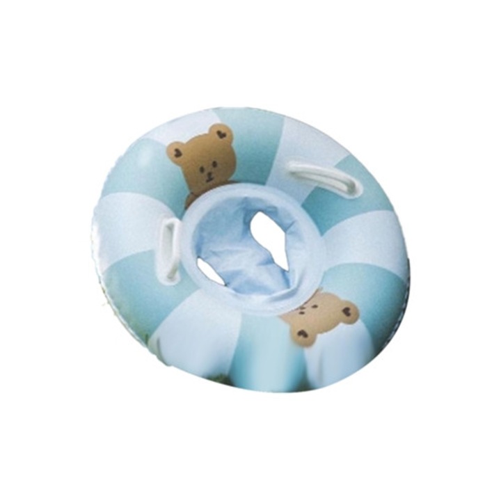 Colac pentru bebelusi, PVC, cu manere duble, multicolor