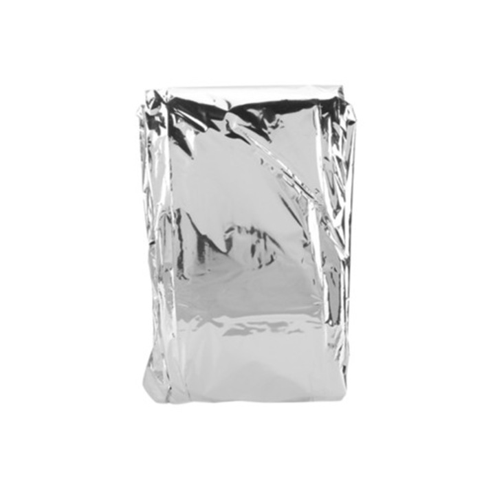 Авариен спален чувал, термоизолиращо спасително одеяло, със слънцезащита, сгъваемо