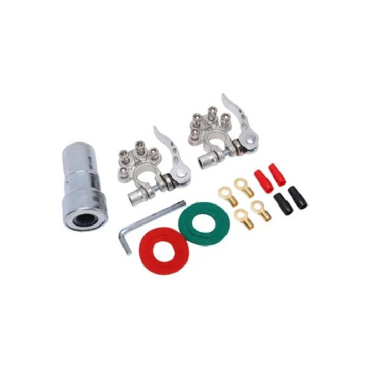 Conectori terminali pentru baterie 4 cai cu deconectare rapida, accesorii electronice auto