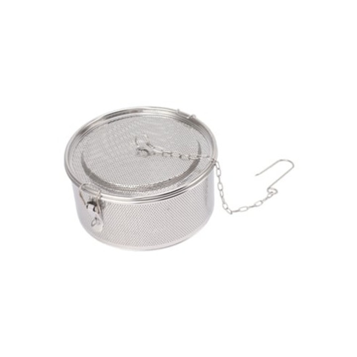 Infuzor pentru condimente, cu lant, filtru inox, pentru ceai sau supa