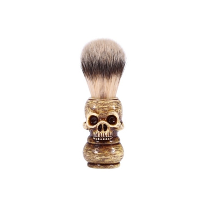 Perie pentru barba model Skull Head, multicolor