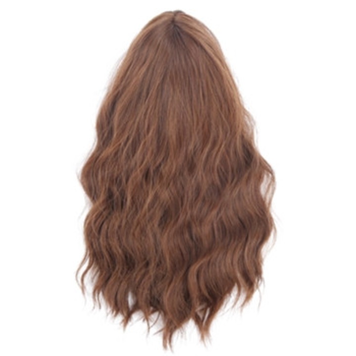 Peruca sintetica ondulata lunga 50cm, rezistenta la caldura, set