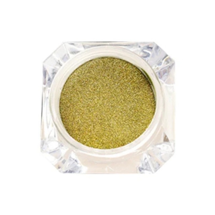 Pudra de glitter pentru unghii cu efect oglinda, ivory, decorare unghii