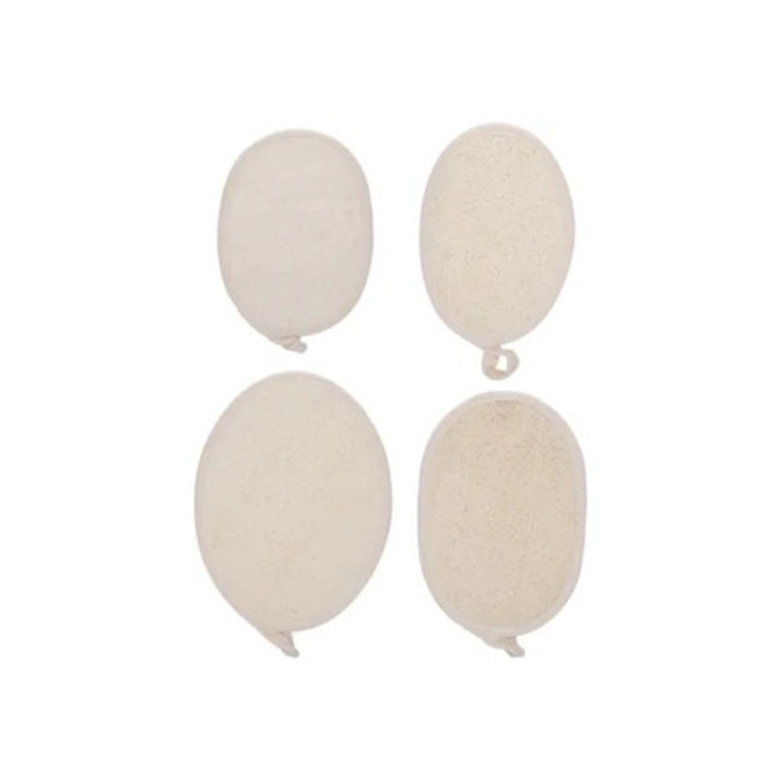 Természetes hámlasztó fürdőszivacsok, kesztyű és szivacs készlet hámlasztáshoz, többszínű