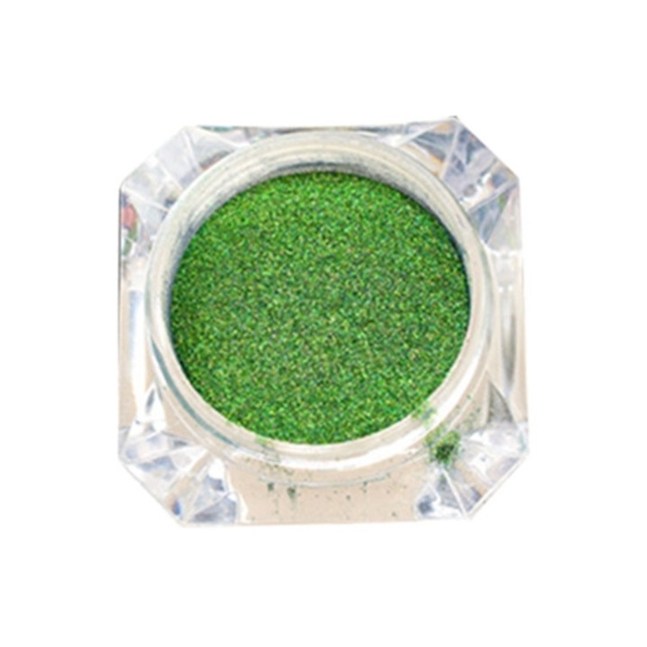 Pudra de unghii cu sclipici, pudra oglinda curcubeu, set pentru decorare unghii