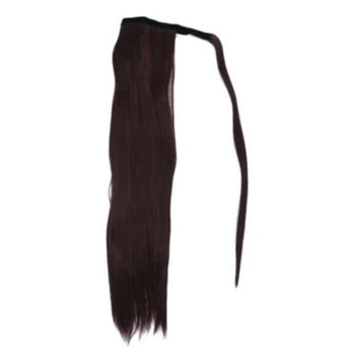 Extensii de par lungi drepte, peruca clip-in si coada falsa, set, multicolor