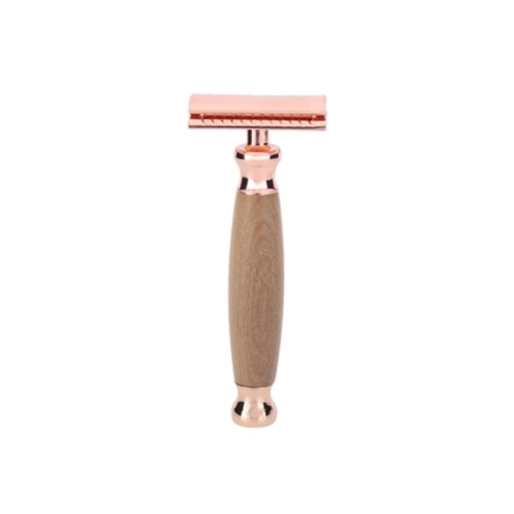 Aparat electric portabil cu maner din lemn, pentru barbati, ideal pentru barba si par de corp