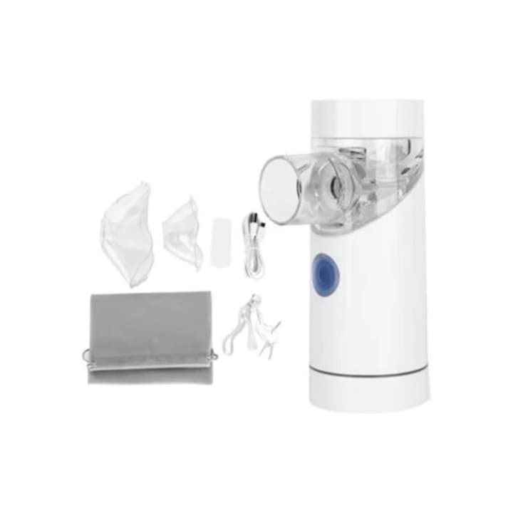 Nebulizator portabil mini silentios pentru uz casnic, pentru adulti si copii