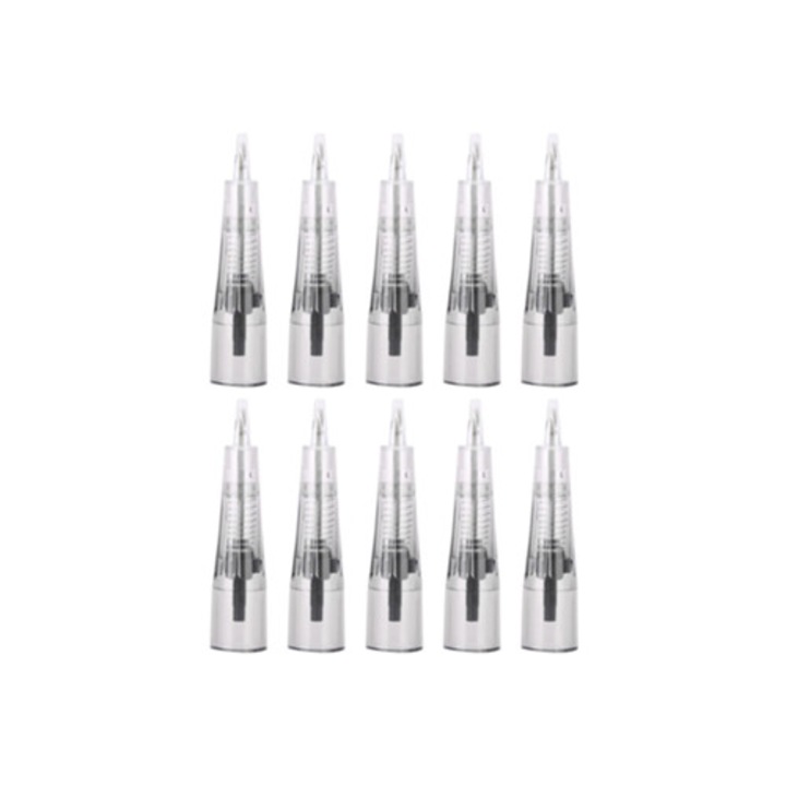 Cartuse microblading set 10 unitati, 5f ace, pentru sprancene si buze