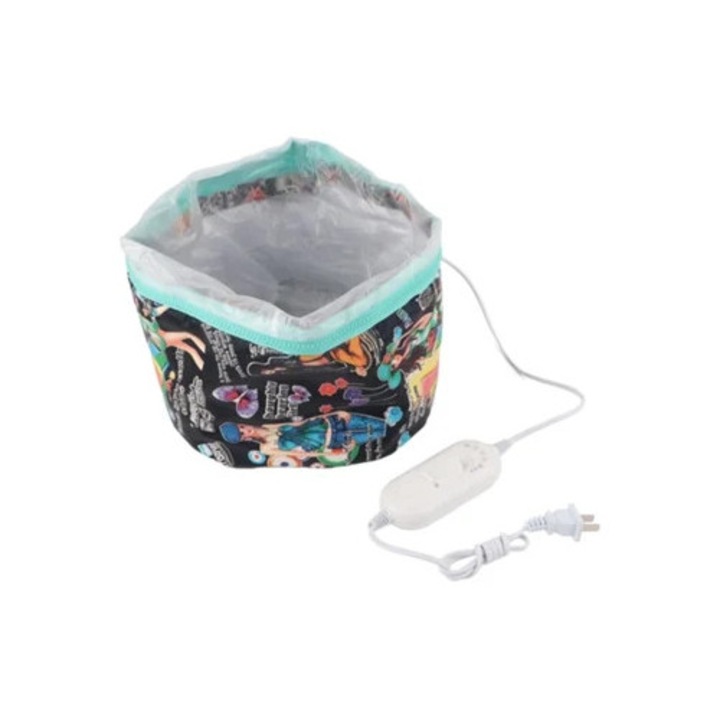 Elektromos hajmelegítő gőzpároló levehető fűtősapkával olajkezeléshez, hajformázó kiegészítők, 220V