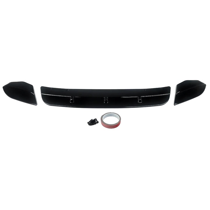 Spoiler ajak, minőségi ABS, BMW X3M és X4M modellekhez, fényes fekete, könnyű beszerelés