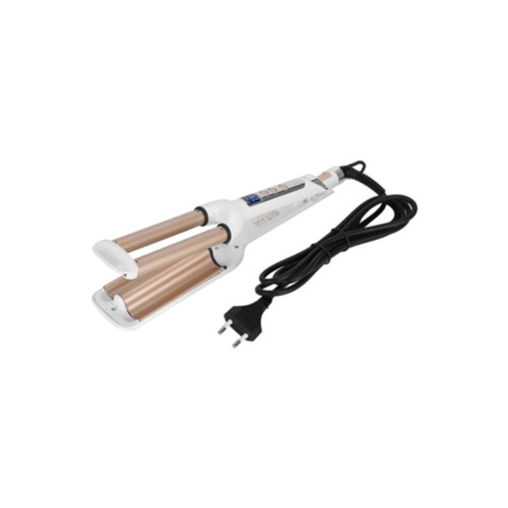 Ondulator profesional electric, temperatura ajustabila, ceramica, bivolt 110-240V, cu priza EU