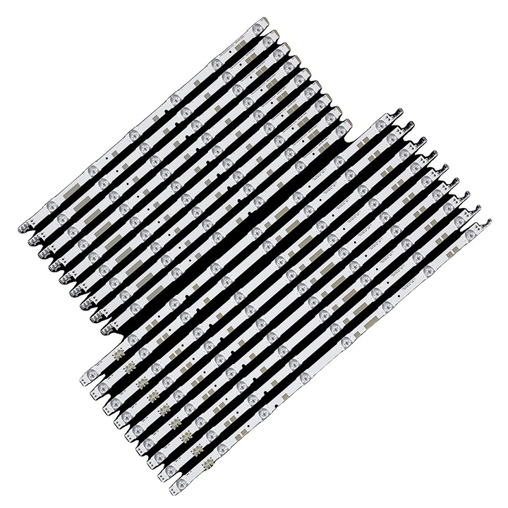 Banda LED de iluminare, 1137 mm, 14 LED-uri pe banda, set de 18 piese