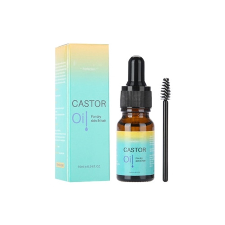 Ulei de ricin natural pur 10ml pentru hidratarea si hranirea parului