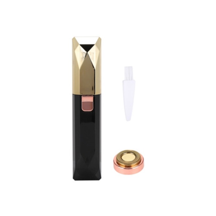 Epilator 2-in-1, dispozitiv de indepartare a parului, trimmer pentru sprancene, roz