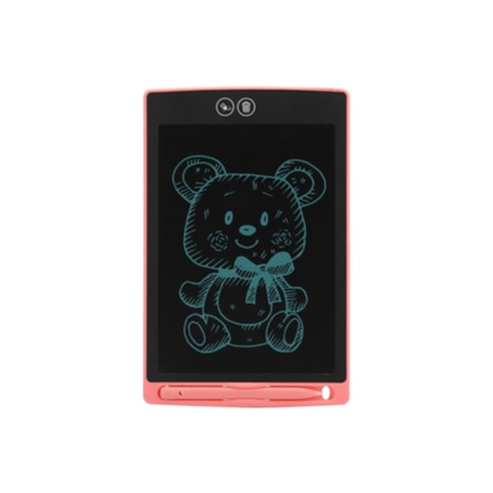 Tableta de scris LCD 8.5 inch, cu buton de blocare, tabla de desen electronica partial stergatoare