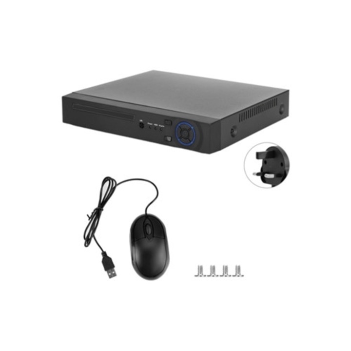 DVR 8 канала 1080P, CCTV система за сигурност, Onvif, 100-240V